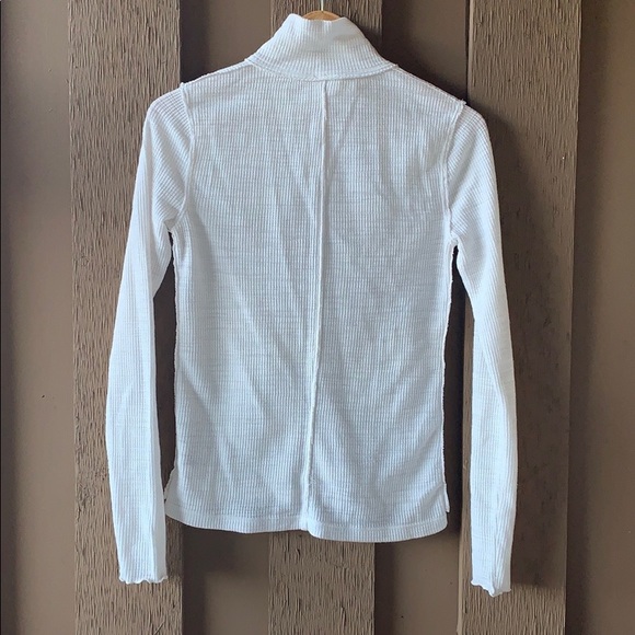Free People Creme 3 Button Knit Henley Shirt - Picture 6 of 11